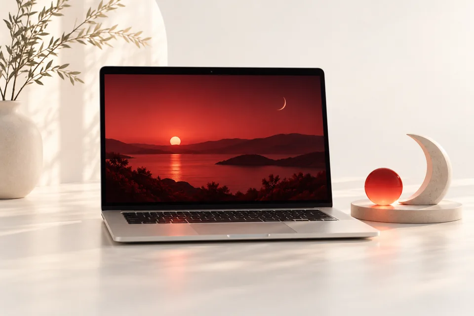 RedFilter sunset to sunrise schedule on a Mac